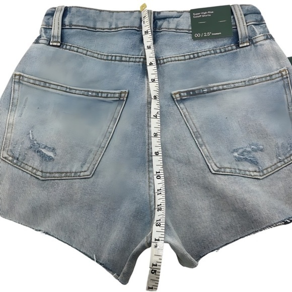 NWT Wild Fable Medium Wash Shorts - Size‎ : Super High Rise Cutoff Shorts - Picture 5 of 5